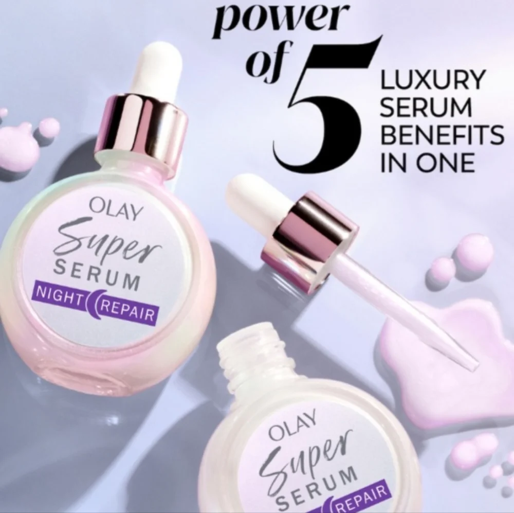 NWT Olay Super Serum Night 5 IN 1 Repair SKEN CARE 30ml